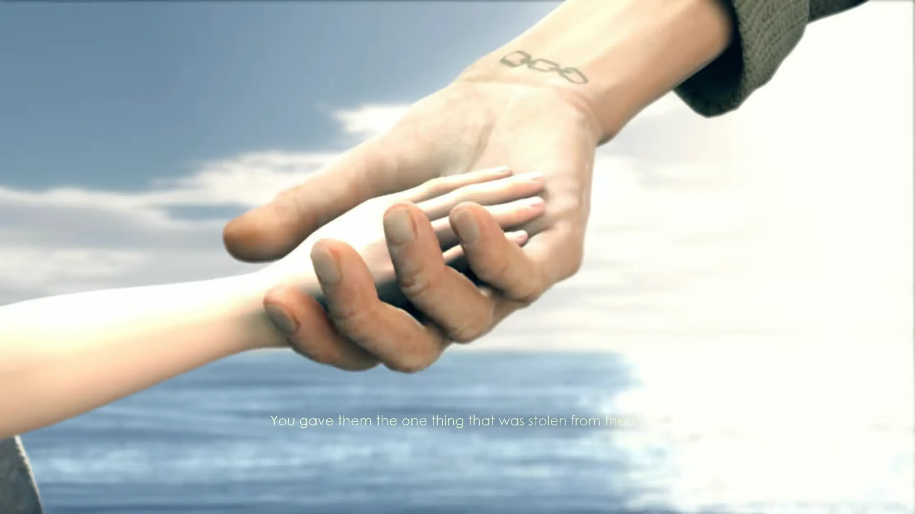 The emotional conclusion showing the rescued Little Sisters living normal, happy lives on the surface world.