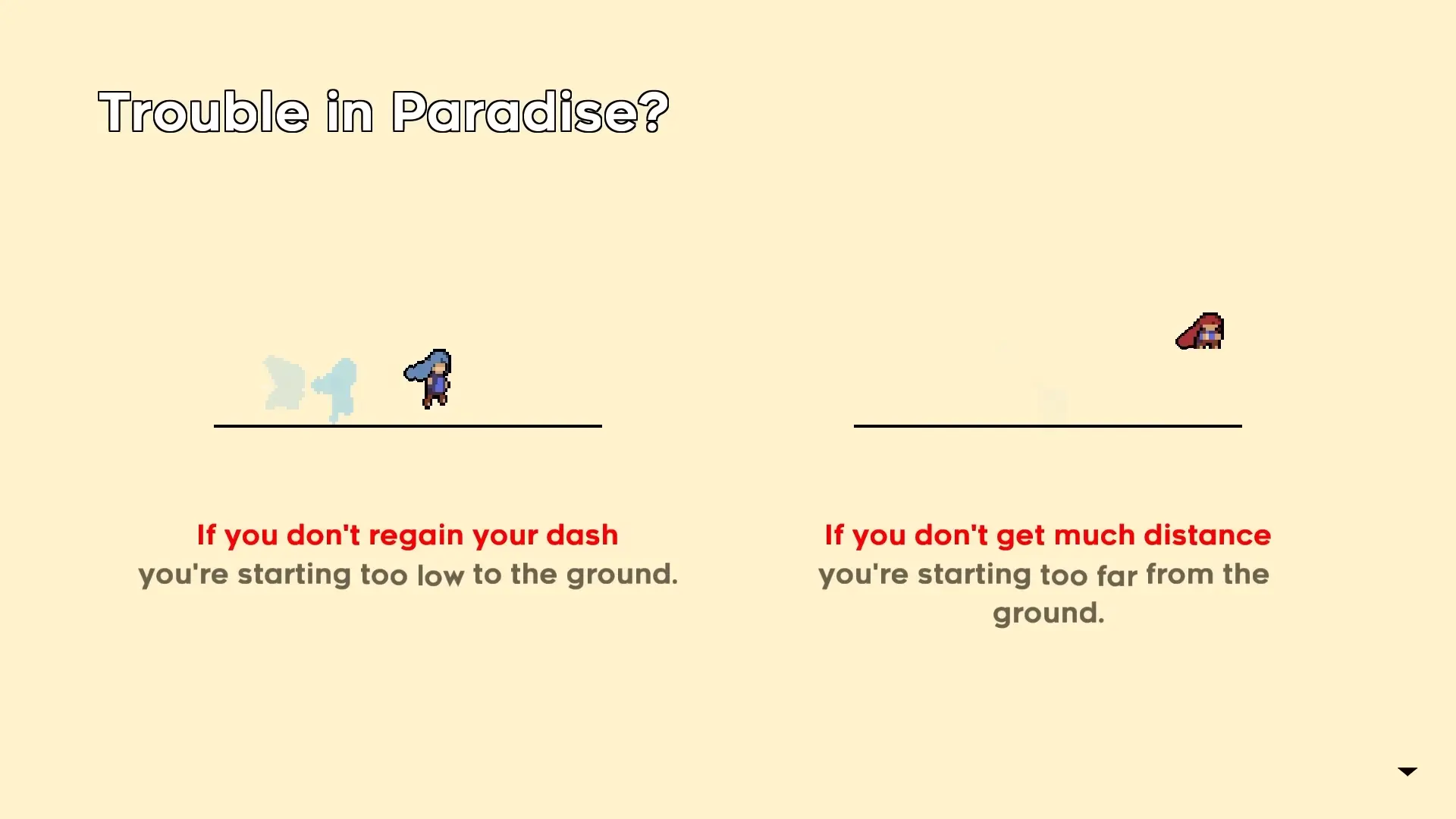 A PowerPoint-style presentation inside the game's Chapter 9, teaching the player the specific inputs for a Wavedash - Part 2.