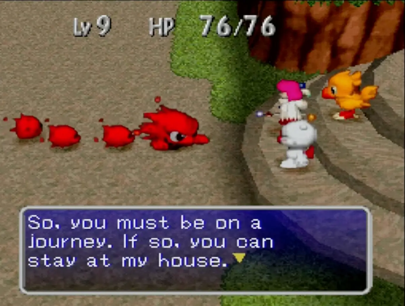 chocobo-dungeon-2-chocobo-and-shiroma-in-the-village-1