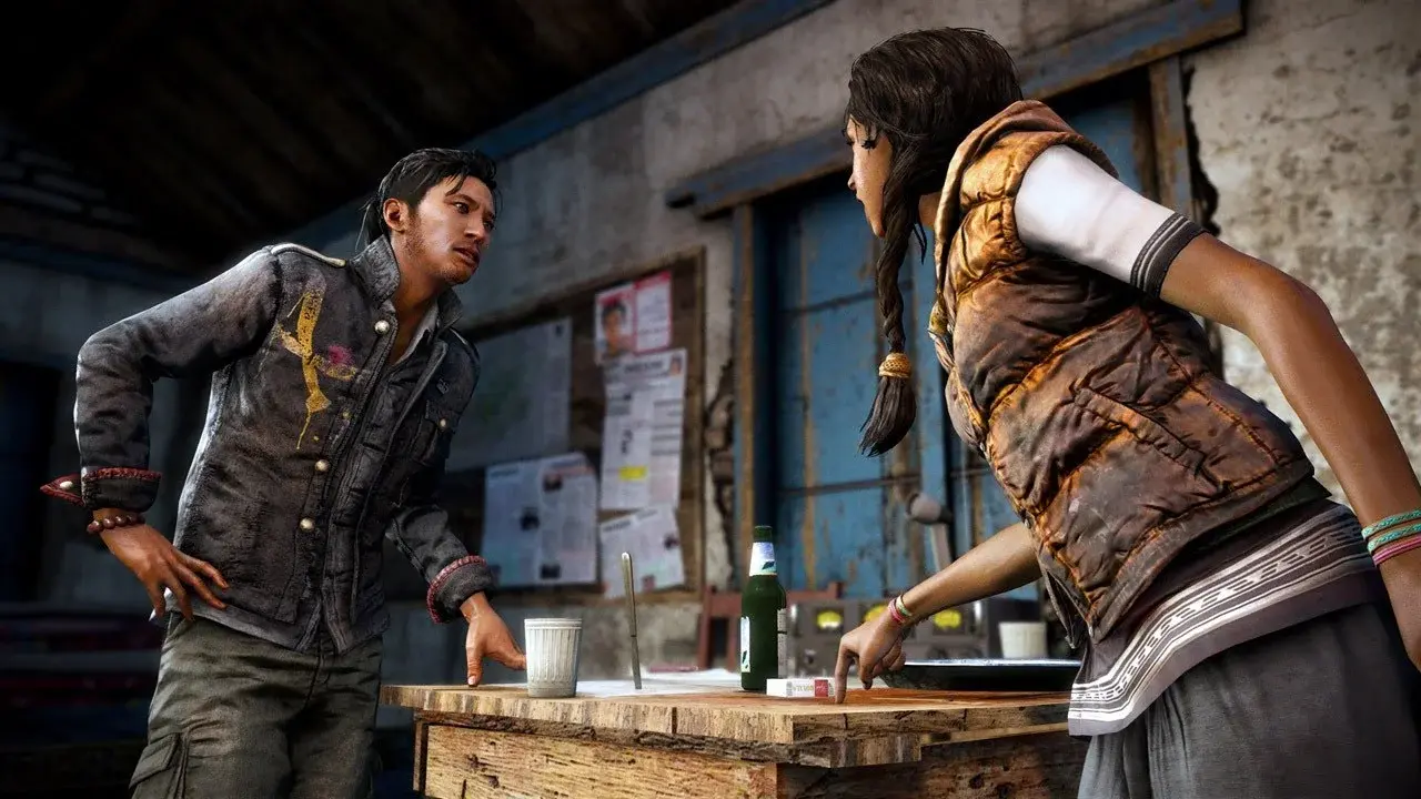 A tense standoff between Amita and Sabal, the deeply ideologically divided leaders of the Golden Path rebellion.