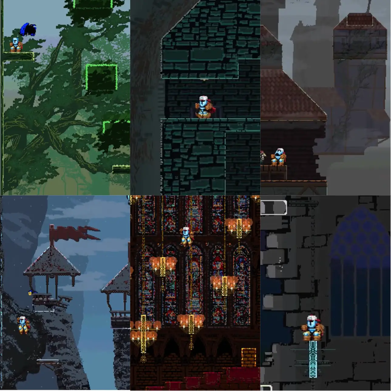 A zoomed-out conceptual view of the game's massive vertical map, illustrating the sheer scale of the climb.