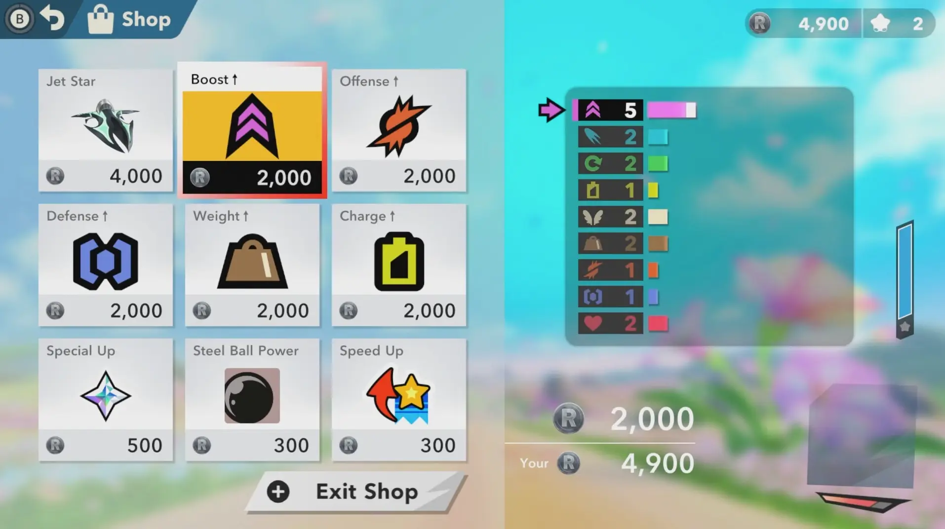 kirby-air-riders-shop