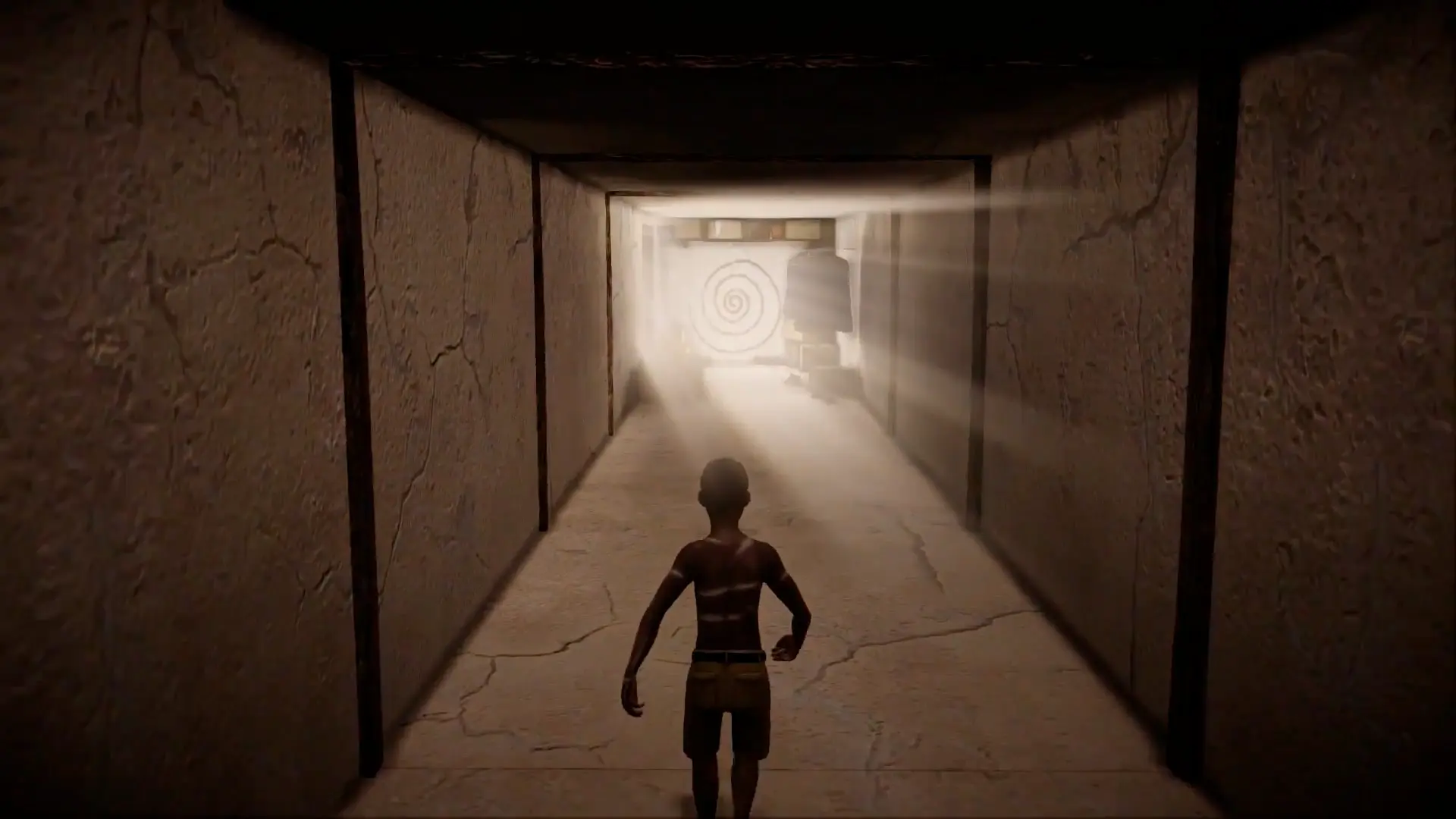 Quico walking away into the light, leaving the darkness of the favela and the Monster behind him.