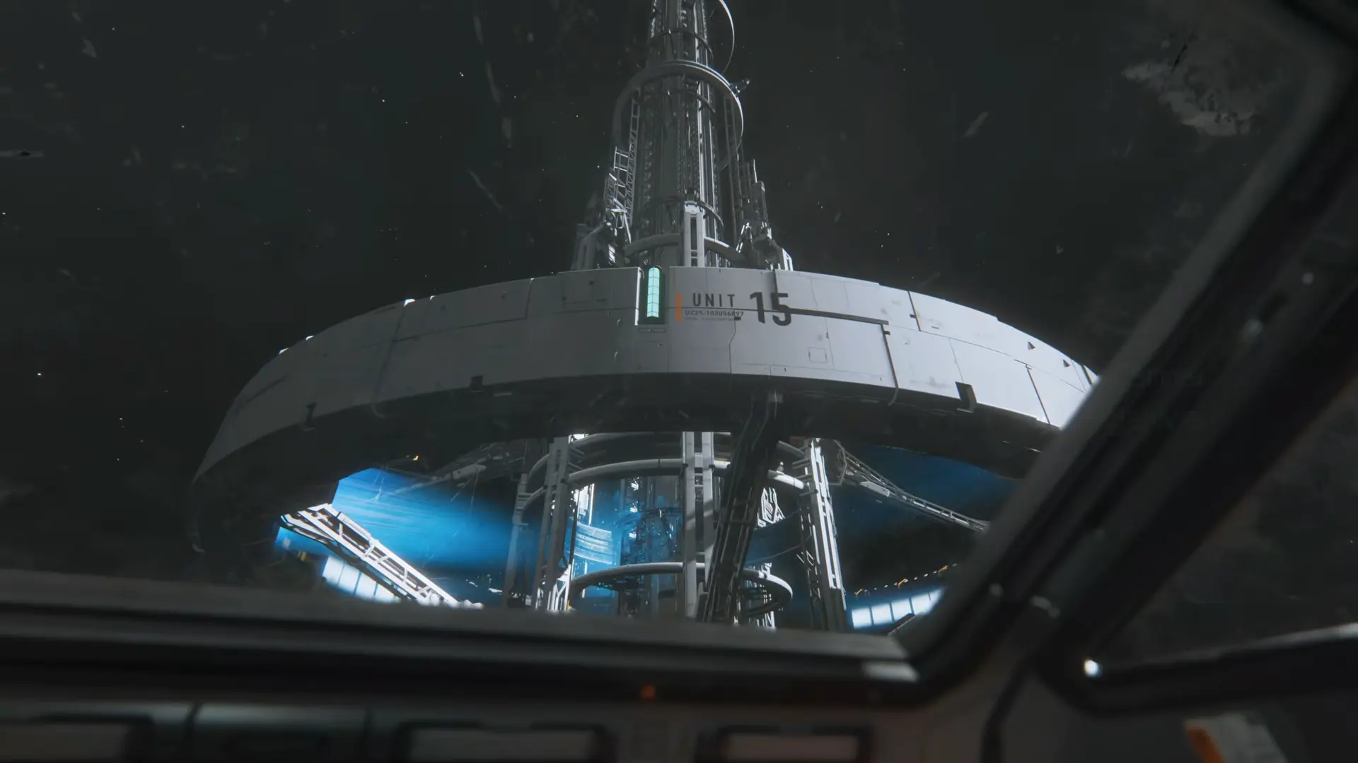 A breathtaking overview of the sprawling lunar colony's architecture under a massive geodesic glass dome, with a partially shattered Earth visible in the dark sky.