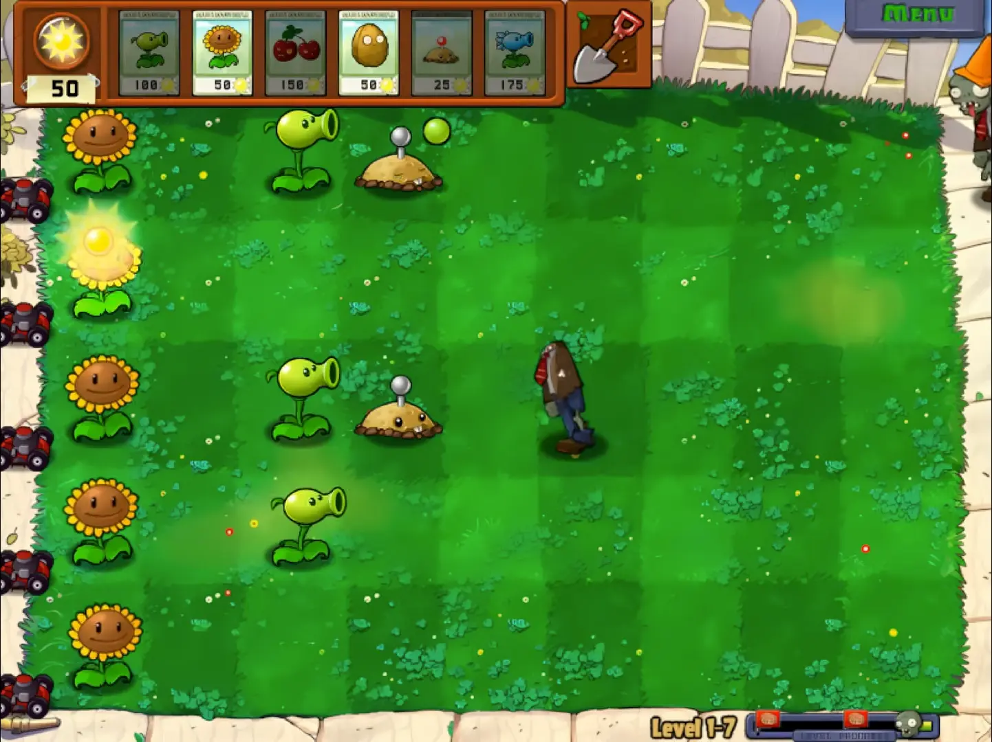 A montage of the different game environments: Day