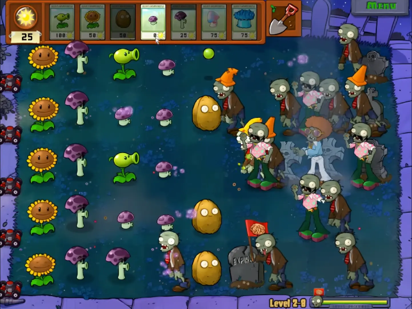 A montage of the different game environments: Night