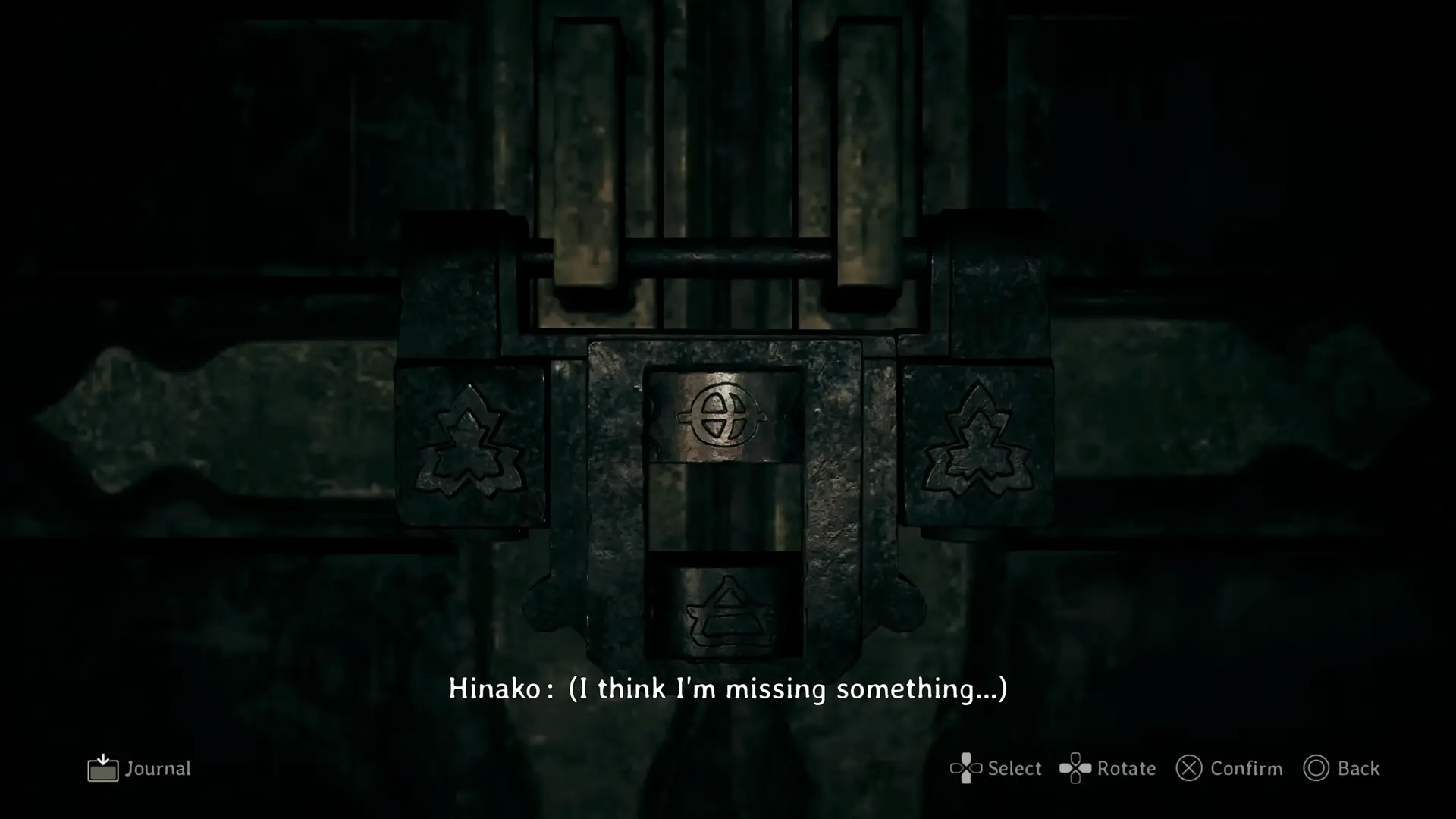 A complex puzzle involving traditional Japanese dolls that must be arranged to unlock a temple gate.