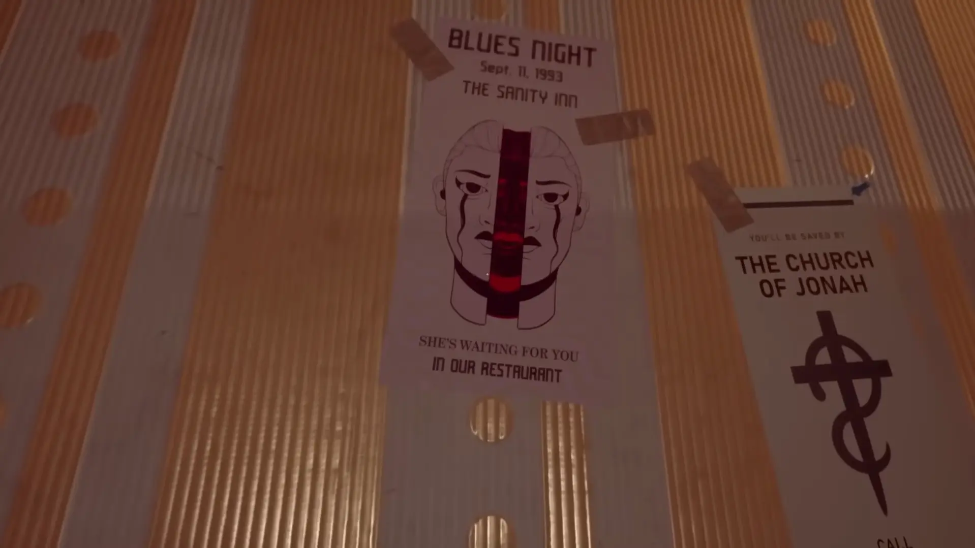 A detail-rich shot of the Professor's room, filled with notes and environmental clues about the origin of the 'alien dreams'.