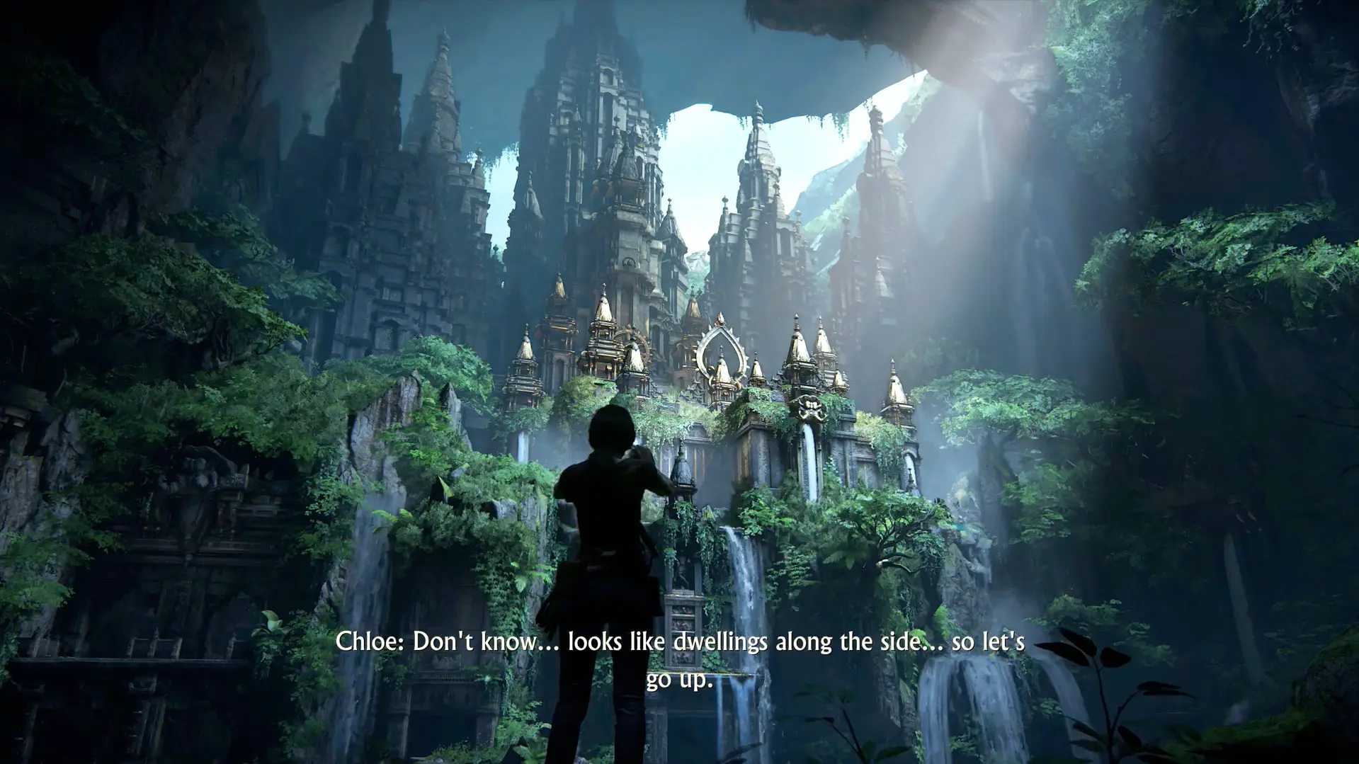 A wide shot showing the stunning architecture of the hidden city of Belur.